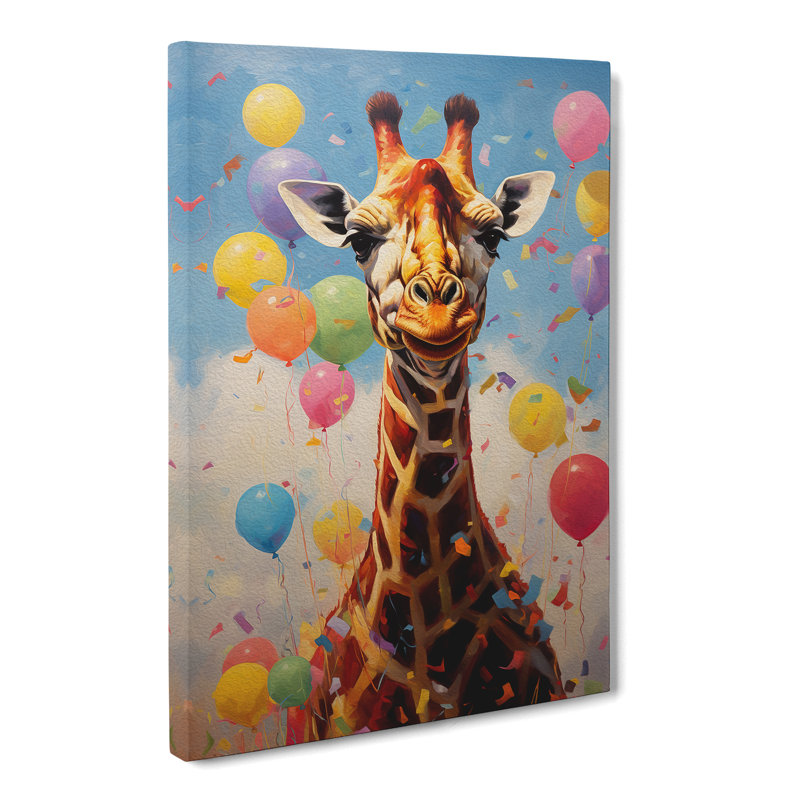 Giraffe Contemporary - Wrapped Canvas, 60cm H x 40cm W x 3cm D