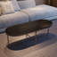 Table basse ovale luxueuse et légère