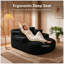 Chaise longue en velours côtelé sans assemblage-993124535