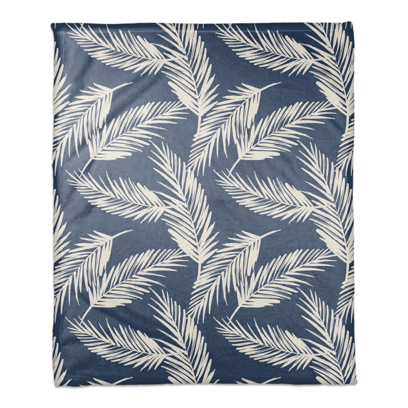 Hand Woven Throw Blanket, Navy