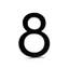 6 in. Floating Mount House Number-14541136-13438300