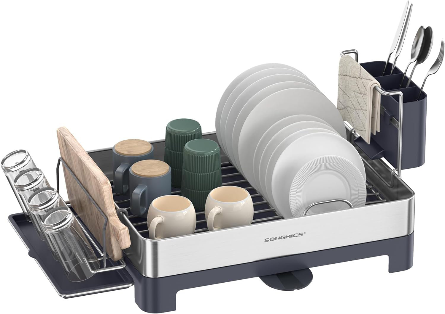 Nordic Hygge Steel In Sink Dish Rack | Wayfair