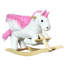 Jouet, cheval à bascule licorne