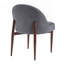 Chaise rembourrée en fer avec design ergonomique