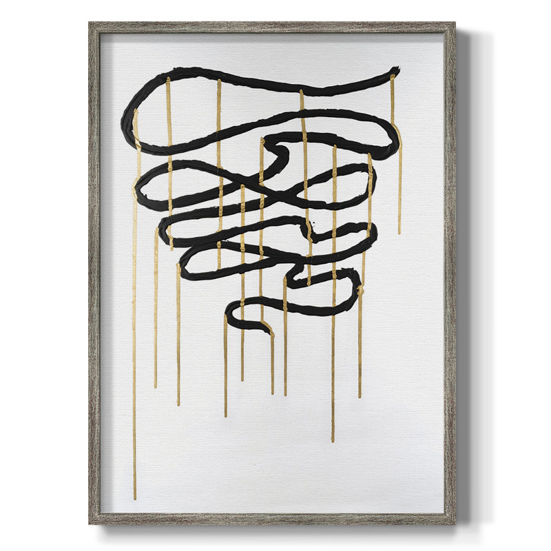 «Weeping Ribbon I», reproduction encadrée - bois massif, H 21 po x l 17 po