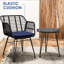 Chaise d'extérieur avec coussins-1345276655