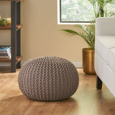 Pouf rond de 20 po de largeur