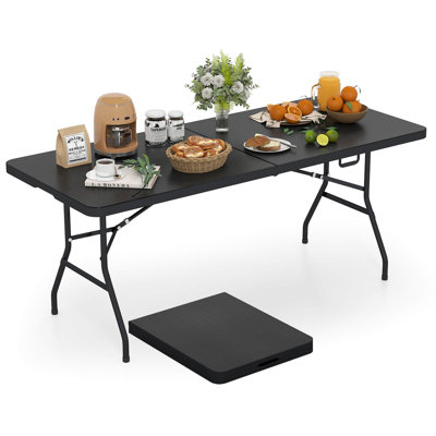 Tables de camp de 6 pi pliables en plastique pour l'extérieur