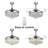 Jannemie 42'' Ceiling Fan with LED Lights