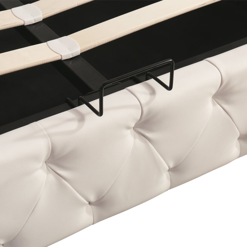 Garbani Upholstered Ottoman Storage Bed, European Double (140 x 200cm)