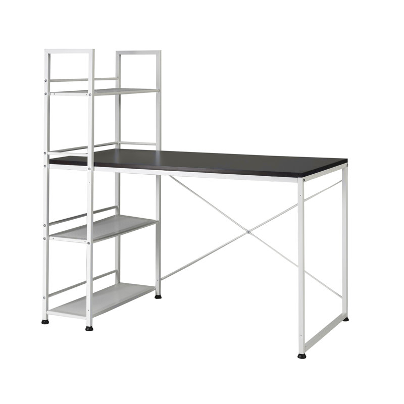 Versatile Reversible Wooden Desk for Efficient Work and Storage