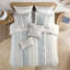 Ensemble de housse de couette en coton avec chenille King / Cal King-117517798-117517800