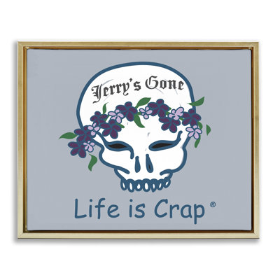 «Jerry's Gone Skull Floater», art mural sur toile par LIC
