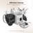 Penthouse Paws Smart HD Pet Feeder – 6L WiFi Automatic Cat & Dog Feeder with Camera, App Control, Voice Message, Stainless Steel - White-98469299