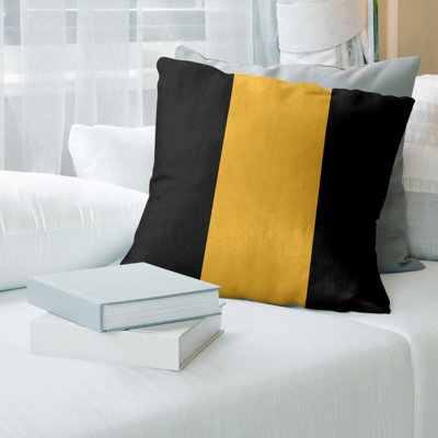 Housse de coussin à rayures los angeles la lin