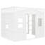 Lit mezzanine double avec lit en bois massif blanc pour une chambre à coucher paisible-2059054683-2059054682