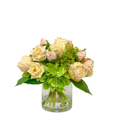 Rose Faux Floral in Vase