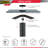 ProMounts Single Wall AV Component Glass Shelf Hold up to 18 lbs
