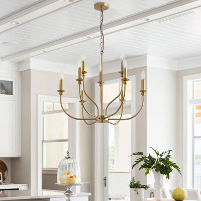 Luminaire suspendu style bougie 9 lumières Oniyah