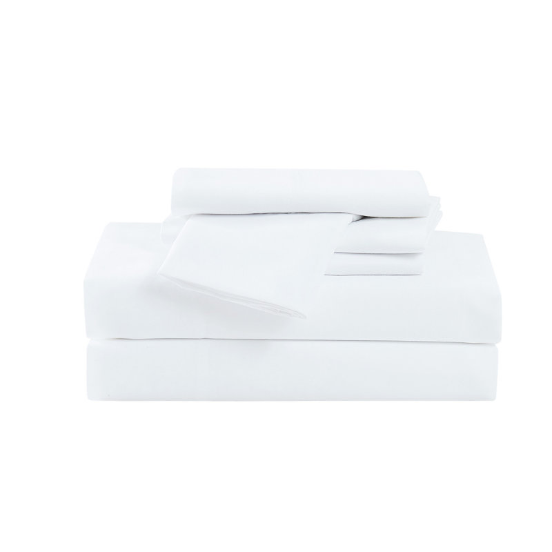 Microfiber Standard Sheet Set, Twin XL Sheet Set + 2 Pillowcases, White