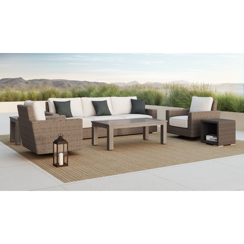 Coronado Outdoor Swivel Lounge Chair, Canvas Granite Sunbrella®