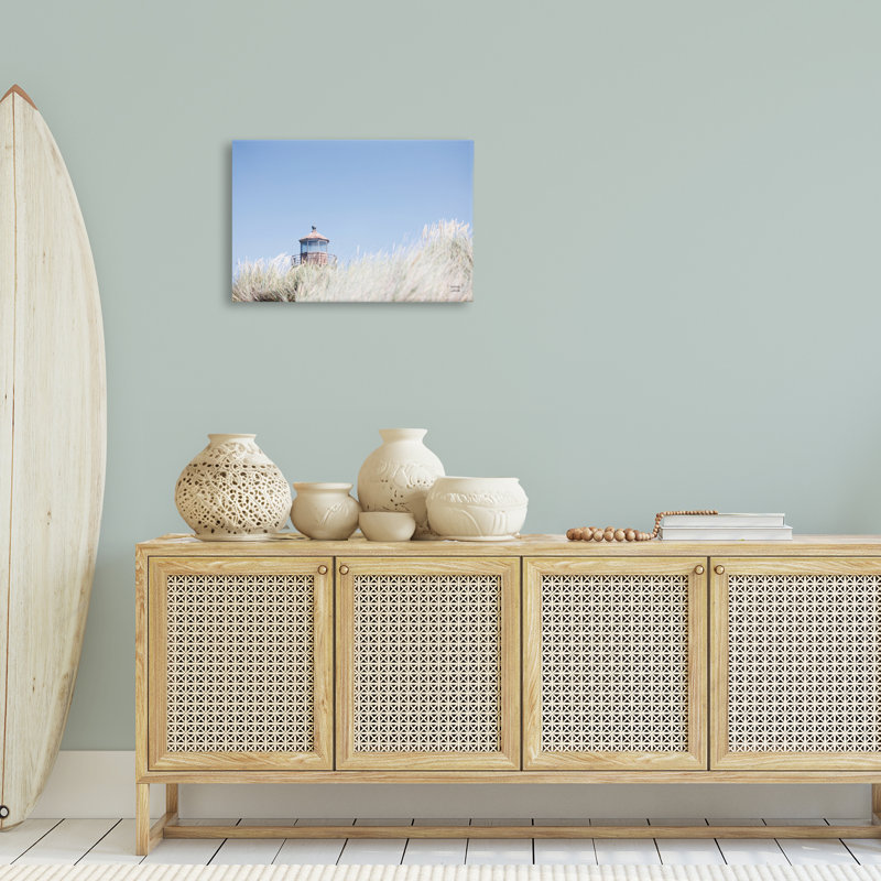 Peering Over Lighthouse Canvas Wall Art by Nathan Larson, 16" H x 24" W