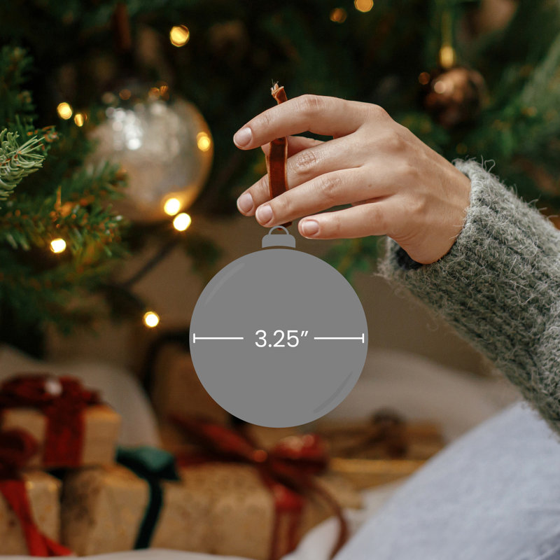 Ornement de Noël boule de verre, Vert