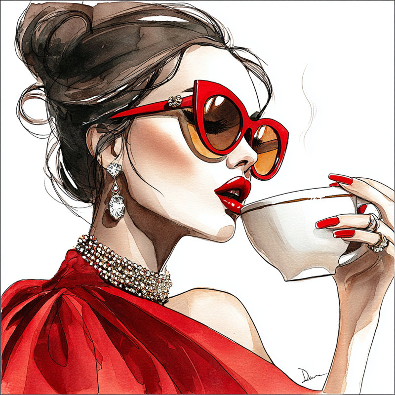 Art mural sur toile luxe espresso, H 40 po x l 40 po
