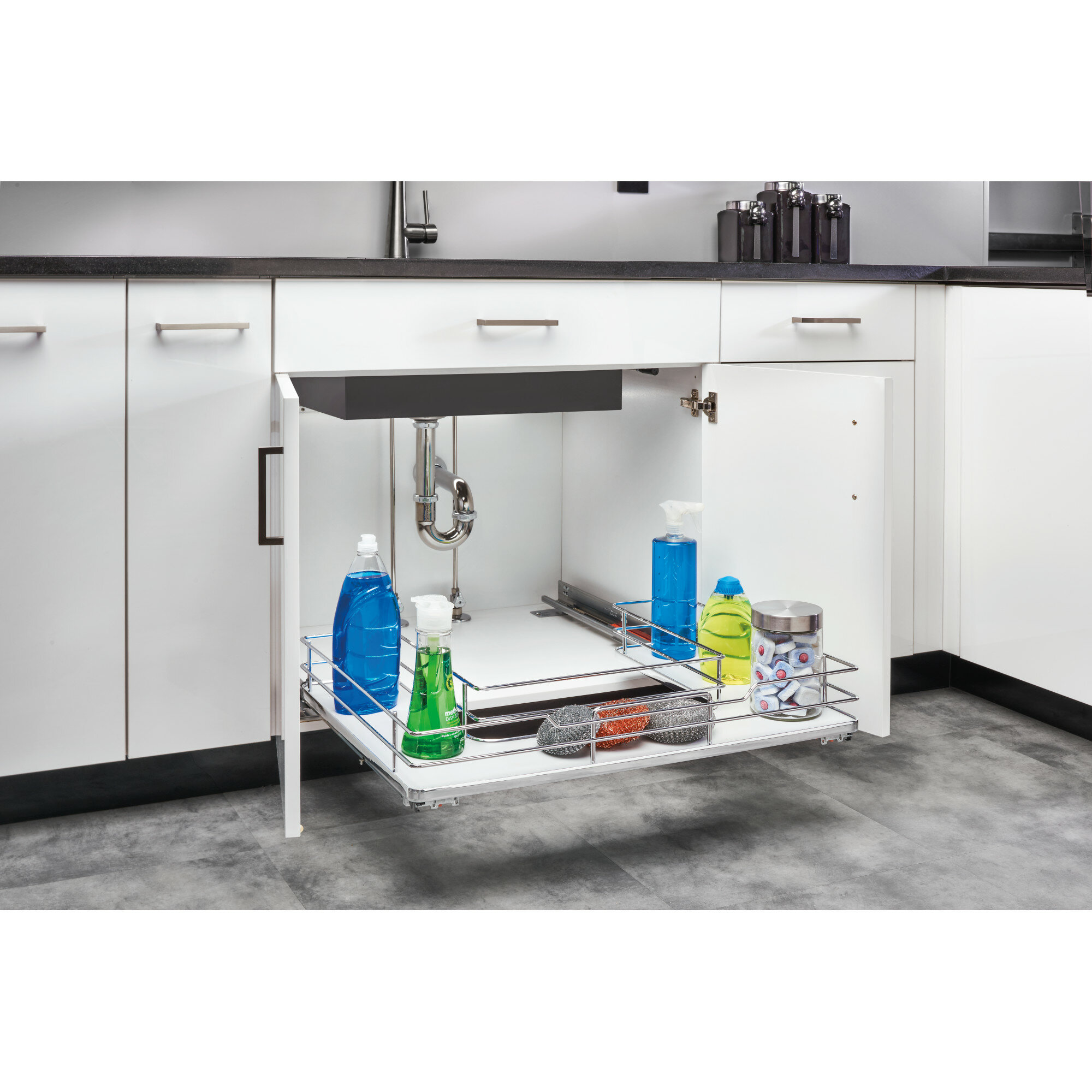 Side and Bottom Mount Base Pullout w/BLUMOTION Soft-Close
