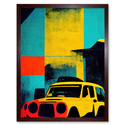 Warhol Inspired Modern Abstract Car Taxi - Print