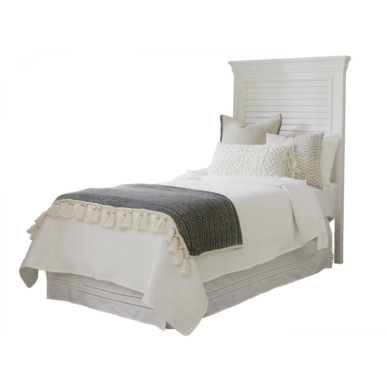 Ocean Breeze Royal Palm Louvered Headboard, Twin
