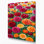 "Watercolor Botanical 21", art mural sur toile rouge