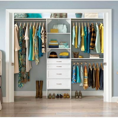 SuiteSymphony 84" W - 120" W Closet System with Drawers