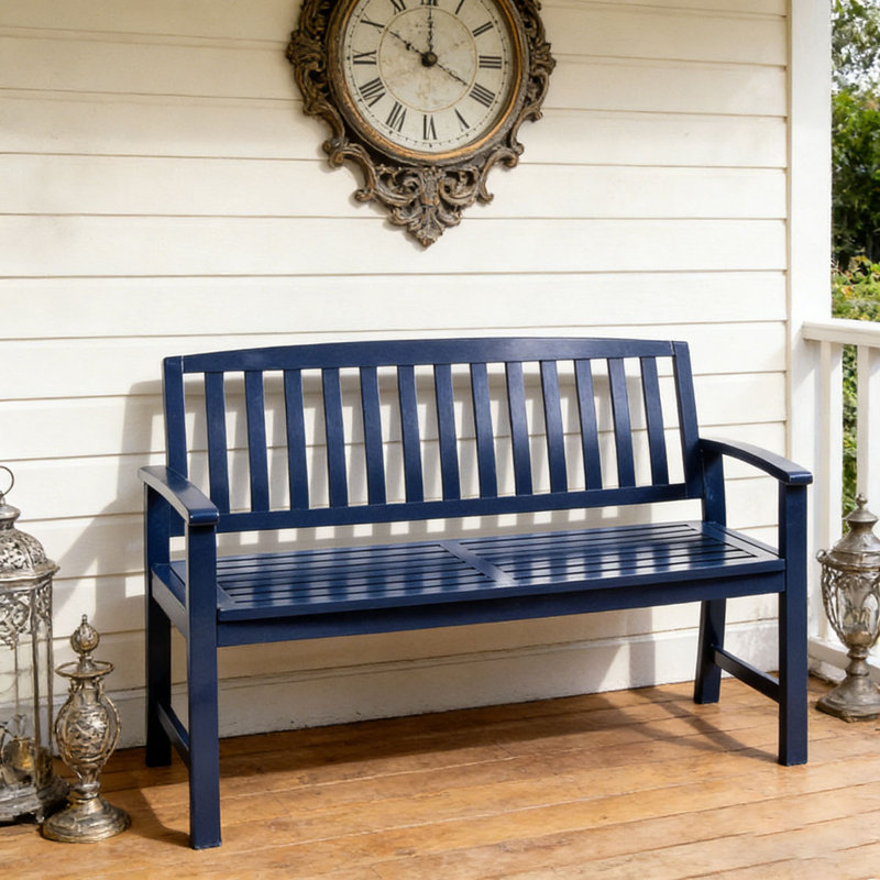 Patio Bench, Blue
