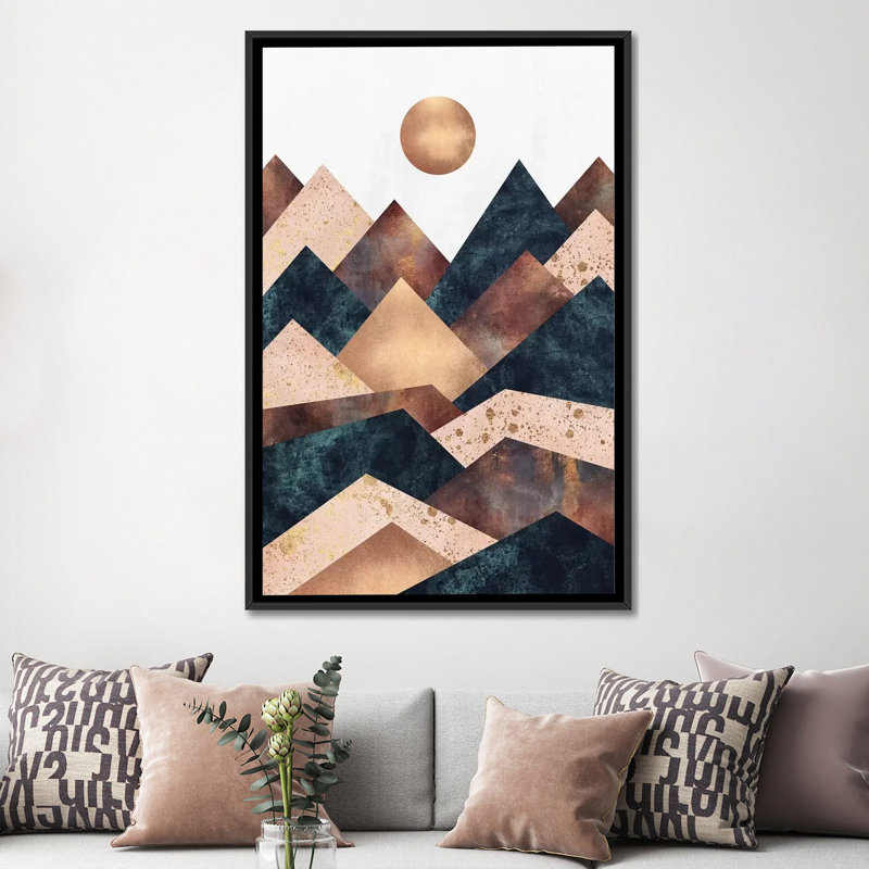 « automne peaks » par elisabeth fredriksson, impression sur toile tendue, H 60 po x l 40po x P 1,5 po, Toile tendue