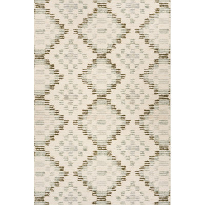 Diamond Cove Green Machine Washable Rug