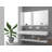 Pyramid 60" Wall Mounted Rectangular Solid Surface Bathroom Trough Sink in Matte Finish - White, No Faucet Holes-1383741-28833618