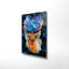 Élégante peinture décorative en verre trempé de 19,7 po x 27,6 po | 100% verre trempé, épaisseur: 0,16 pouce | Parfait pour la décoration intérieure, le salon et le bureau | Superbe œuvre d'art avec une esthétique moderne-2127329579
