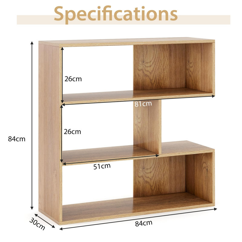 84cm H x 84cm W Standard Bookcase