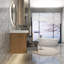 Ensemble de meuble-lavabo simple 35 po mural-1046574085