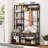 47.24 " Wide Hall Tree with Shoe Storage and Shelves