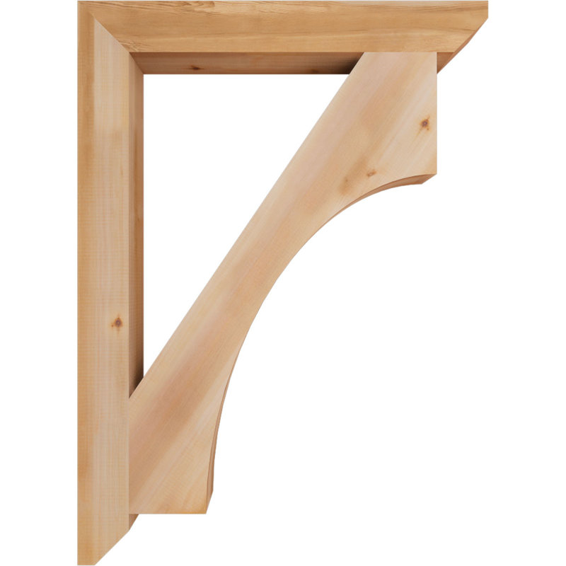 Support en bois Westlake, Cèdre rouge, H 44 po x l 3,5 po x P 32 po