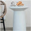 Table d'appoint d'extérieur H 24 po MGO Terrazzo, blanc