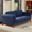 82" Upholstered Modern Square Arm Sofa-1920877629