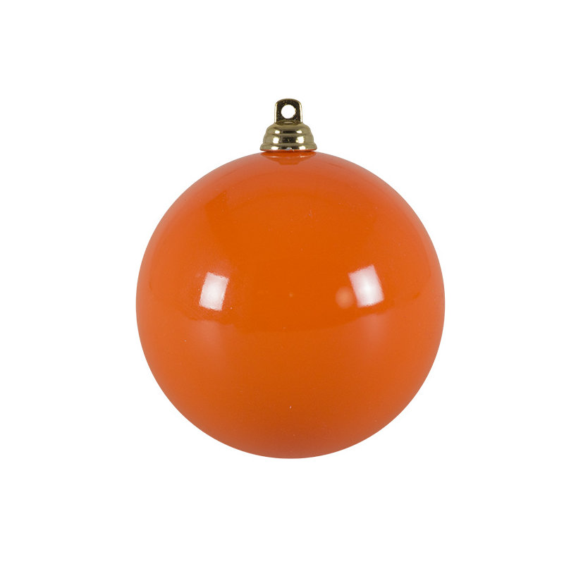 Bauble, Bright Yellow, 8cm Diameter