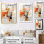 Orange orange et gris, art abstrait sur toile-119395435-91347535-91347537