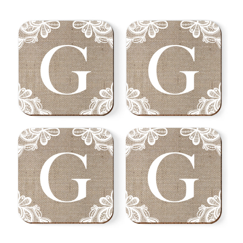 Sous-verres Café à monogramme, G