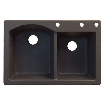 Évier de cuisine à double cuves l 33 po x l 22 po Aversa