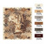 Tapis floral brun / gris Floral-1218425584