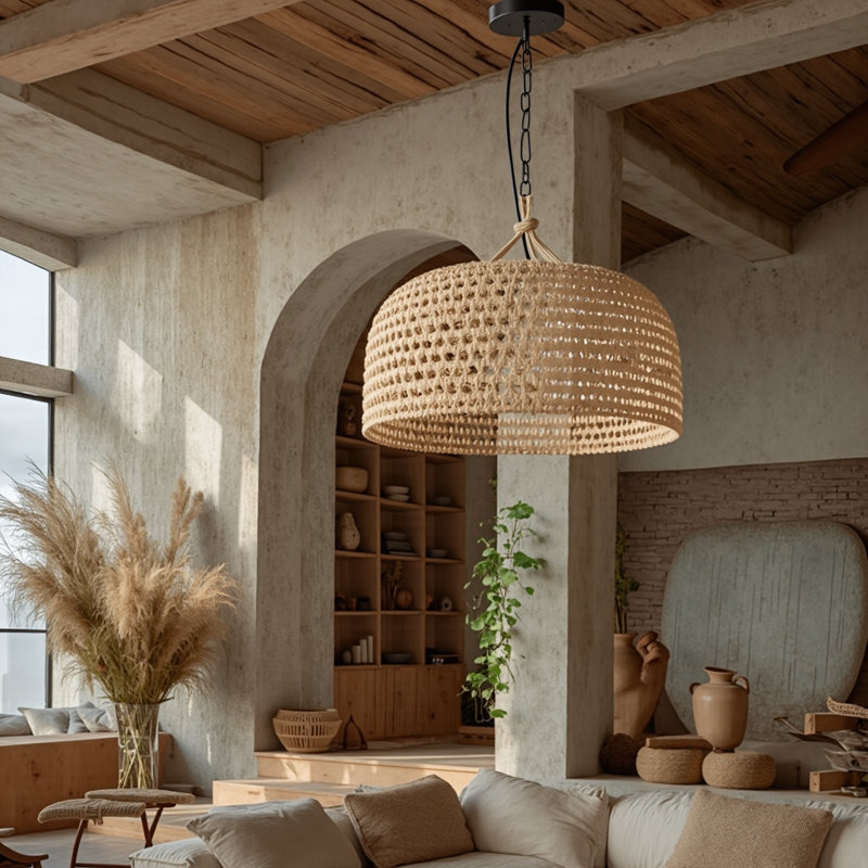 Baldassarre - Light Matte Black Dome Pendant, 74" H x 17.71" W x 17.71" D
